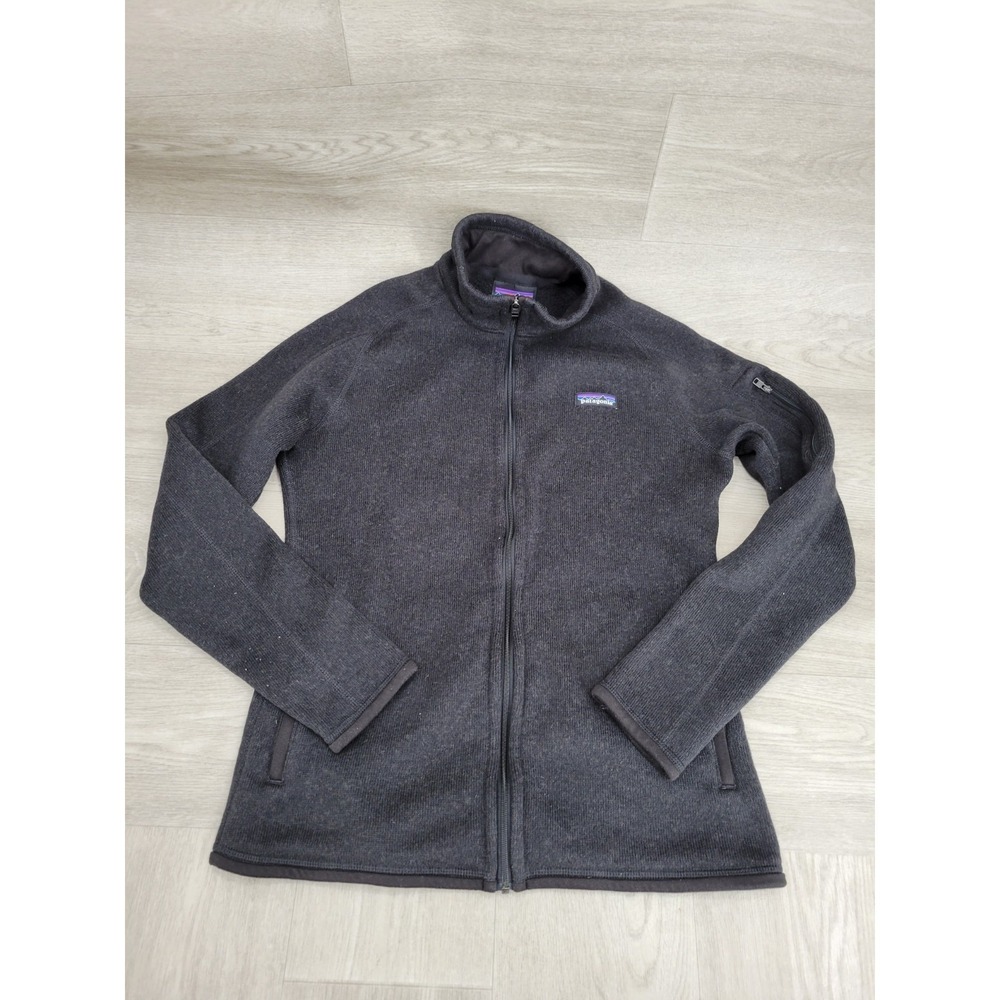 Patagonia Better Sweater Jacket Women's L Charcoal Gray Full Zip Fleece Pockets